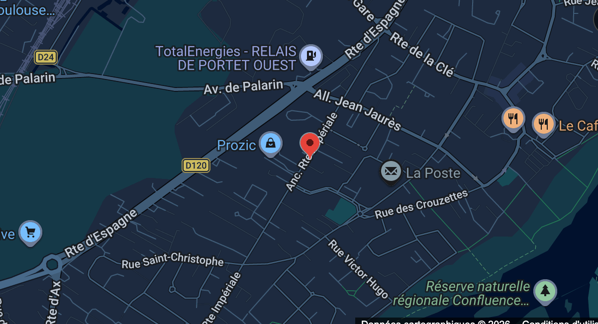 Carte de localisation du centre L'Équilibre à Portet sur Garonne